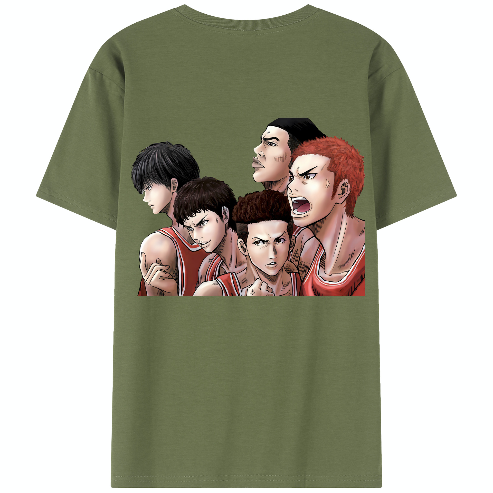 SLAM DUNK／スラムダンク 綿100％半袖Tシャツ（背面プリント）